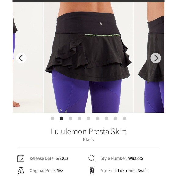 Lululemon Presta Skirt 6 - Picture 1 of 6